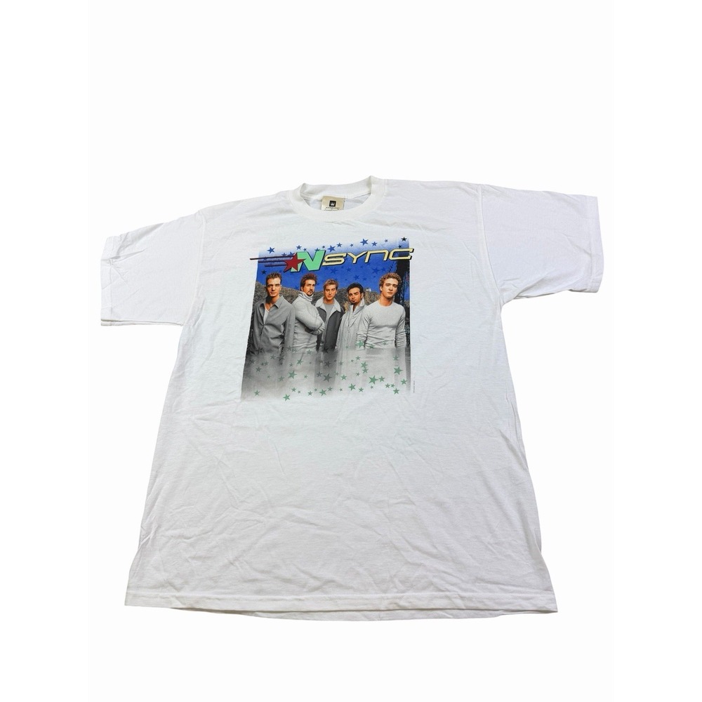 N Sync - White Shirt - Winterland - XL Front & Back Hit 2000